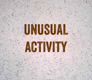 Unusual Activity - 11.22.2021