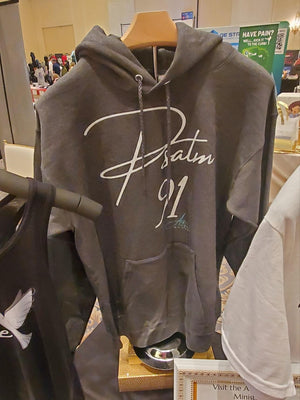 Open image in slideshow, Psalm 91 Gray Hoodie
